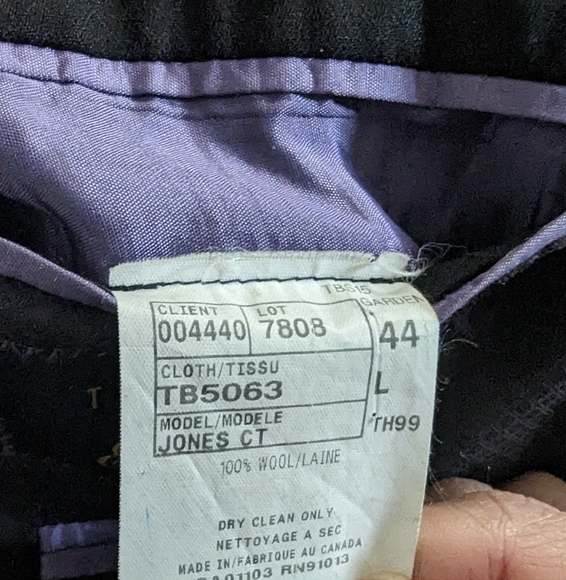 Ted Baker Endurance Jones Ct Wool Sport Coat Black 44R - Picture 7 of 7